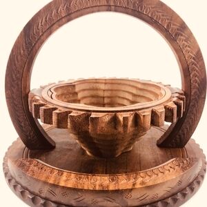 Handcrafted Wooden Basket